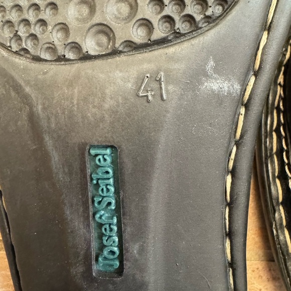 JOSEF SEIBEL Leather Slip On Clogs Mules
Comfort Shoes Women’s BLK SZ 41 US 9.5 - Picture 10 of 14